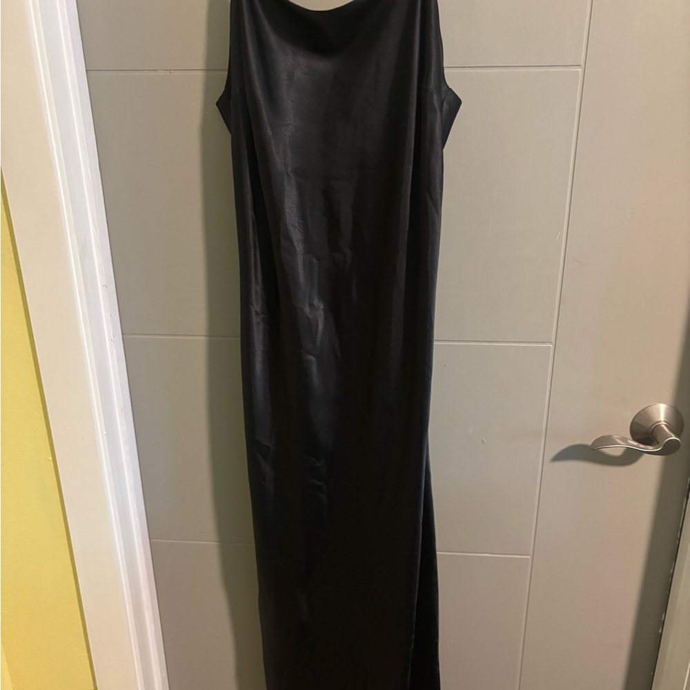 Elegant Black Sleeveless Dress TOPSHOP